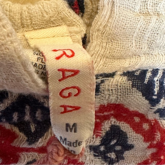 Raga Revolve Amalia Bralette in White Red Blue Win Women’s Size Medium NEW - Picture 9 of 13